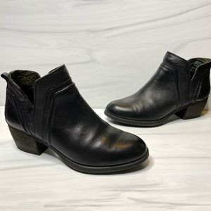 Rockport Black Leather Fall Winter Ankle Booties Size 9 M